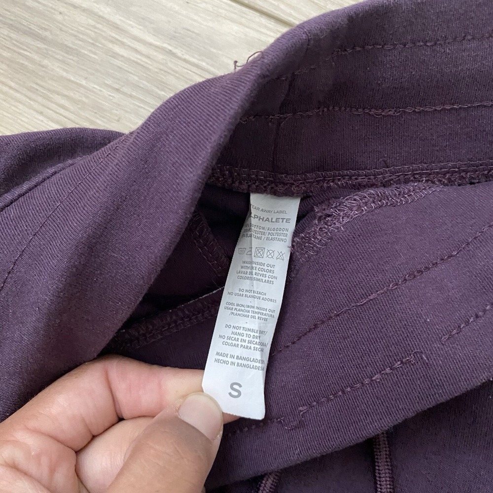Alphalete Joggers Women's Size Small Purple Drawstring Athletic Sweats Pants - Picture 5 of 6